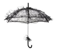 UPKOCH Parasol en Dentelle Noir pour Dame Accessoire de Costume de Mariage 1 Pièce Ombrelle Légère et Décorative pour Séance Photo Fête Prénatale et Déguisement