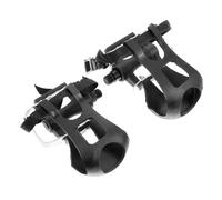 UPKOCH Pédales de Vélo VTT Antidérapantes avec Sangles, Accessoires pour Vélo de Route, Fitness et Stationnaire, Paire de Pédales à Cale-Pied Solide pour Cyclisme en Intérieur