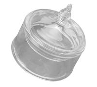 UPKOCH Petit Bocal Miniature en Verre Transparent à L’échelle 1/12 avec Couvercle, Accessoire Décoratif pour Maison de Poupée, Bonbonnière en Verre, Décor Miniature pour Bureau