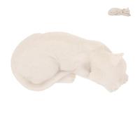 UPKOCH Pierre Tombale Chat Résine pour Jardin Statue Commémorative Animaux Compagnie Sculpture Durable Extérieure Patte Chat Souvenir Funéraire Aux Intempéries Décoration Tombeau Animal