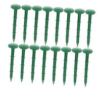 UPKOCH Piquets De Jardin en Plastique Verts 16 Cm 150 Pcs pour Fixation Toile De Paillage Extérieur, Piquets De Sol Solides pour Jardinage, Ancrages Au Sol Résistants pour Bâches Et Gazon Artificiel