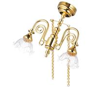 UPKOCH Plafonnier Miniature LED Maison de Poupée Lampe Décorative Meubles Miniatures Installation Magnétique Accessoires de Maison de Poupée 1 Pièce