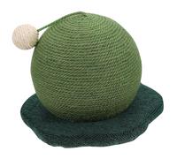 UPKOCH Planche à Gratter pour Chat Boule Cactus Antibasculement en Sisal Naturel 30 Cm Décoration Intérieure pour Chats Adultes