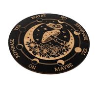 UPKOCH Planche Bois pour Divination avec Pendule Outil Spirituel Décoratif Tableau Quartz Transparent Noir Cadeau Significatif pour Métaphysiques