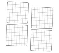 UPKOCH Plaque de Clôture en Fer Noir 35x35 Cm pour Cage à Chien à Monter Soi-même, Grillage Épais Multifonctionnel, Accessoire pour Enclos Modulable, Parc à Chiots et Isolation Lapins