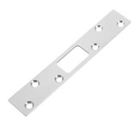 UPKOCH Plaque de Gâche avec Installation Simple et Stabilité Accrue en Acier Inoxydable Argenté pour Serrure de Porte Extérieure pour Usage Résidentiel