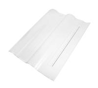 UPKOCH Plaque de Toiture Ondulée Transparente en Polycarbonate 300x400 Mm Épaisseur 4 Mm, Panneau de Remplacement pour Serrage et Véranda, Résistant aux Intempéries, pour Jardin