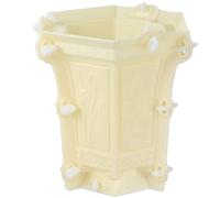 UPKOCH Plastique Moule à Pot de Fleurs pour Résine Blanc Hexagonal | Démoulage Facile, Surface Lisse sans Bavures, pour DIY et Déco Patio, Usage Atelier Créatif