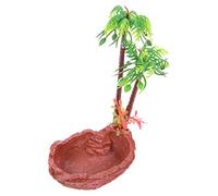 UPKOCH Plat Alimentation pour Reptiles avec Rampe Lézard pour Tortues Et Serpents Accessoire De Terrarium pour Reptiles