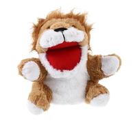 UPKOCH Plush Lion Hand Puppet Creative Animal Toy Soft Movable Mouth Storytelling Prop for Interactive Play and Communication