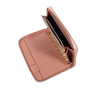 UPKOCH Pochette Budget Fermeture Éclair PU Rose avec Poignée Organiseur Multifonction pour Femme Grand Porte-Monnaie Pratique et Rechargeable pour Gestion des Finances