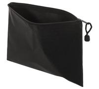 UPKOCH Pochette Noir en Tissu Oxford Fermeture Éclair, Paquet de Rangement pour Documents Facile à Ouvrir et Fermer, pour Étudiants et Enseignants, Format 18X24 CM