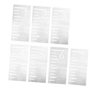 UPKOCH Pochoir de Règle de Croissance en Plastique pour Garçon et Filles, 7 Pièces, Réutilisable, Modèle Mural de Mesure de Hauteur, Outil Graphique Décoratif pour Chambre Bébé Garçon