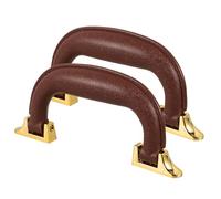 UPKOCH Poignée de Valise Antidérapante en Plastique Robuste, Anses de Paquet Fourre-Tout Café, Lot de 2 Set de Pièces, Accessoire de Remplacement pour Bagages et Boîte à Outils, Usage
