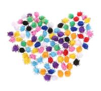 UPKOCH Pompons Artisanaux Colorés 20 Mm Boules Moelleuses 100 Pièces Accessoires Créatifs Décorations Festives pour Loisirs Manuels Et Projets Scolaires