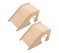 UPKOCH Pont en Bois pour Hamster 2 Pièces Échelle d'escalade À Mâcher Accessoires De Jeu pour Petits Animaux Gerbilles Souris Rats Hérissons Et Cochons d'Inde