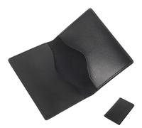 UPKOCH Porte Carte Visite Professionnel Double Face Cuir Véritable Noir Organiseur Portable Multi-Usage pour Cartes de Crédit Passeport et Identité Léger et Résistant