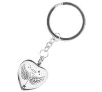UPKOCH Porte Clés Urne Commémorative INOX pour Cendres Animaux Pendentif Souvenir Élégant Forme de Coeur pour Garder la Mémoire de Votre Chien