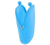 UPKOCH Porte-Monnaie Femme en Silicone Multifonction Petite Taille Couleur Bleue Pochette Pratique pour Monnaie et Clés Voyage et Shopping 1 Pièce