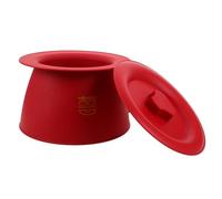 UPKOCH Pot de Chambre Bébé en Plastique Pp Rouge avec Couvercle, Urinoir Portable Léger et Compact, Seau de Toilette de Chevet Ergonomique pour Apprentissage Propreté et Voyages
