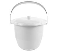 UPKOCH Pot de Chambre Portable Unisexe en Plastique Gris 23X19X24 CM avec Couvercle Hermétique Urinoir Léger et Compact pour Adultes et Garçon et Filles Bassin de Lit Pratique pour