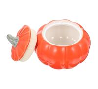 UPKOCH Pot De Stockage Pot De Collation Boîte De Feuille De Thé Récipient De Sucre Boîte De Stockage Des Aliments Récipient En Forme De Citrouille Bol De Citrouille Avec Couvercle Moulin