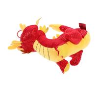 UPKOCH Poupée Dragon Mascotte en Peluche 24 CM Décoration Nouvel an Chinois Dragon de Bureau Adorable Peluche Couleur Vive Présent Fête Traditionnelle