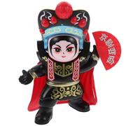 UPKOCH Poupée Qui Change de Visage de L’Opéra du Sichuan Figurine Décorative Noire en Plastique Lisse Présent Original pour Collection et Décoration de Bureau Coordination Œil-Main