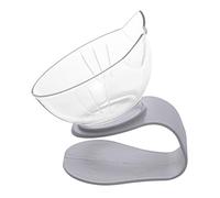 UPKOCH pour Chat avec Protection du Cou Écuelle Inclinée Plastique pour Alimentation et Hydratation Design Transparent et Antidérapant Facile à Nettoyer Protection du Cou à Degrés