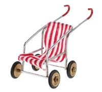 UPKOCH Poussette Miniature pour bébé : Poussette Miniature en Plastique pour poupée - modèle de Landau pour décoration de Maison de poupée - Mobile de Dessin animé pour Micro-Paysage