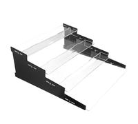 UPKOCH Présentoir à Cartes à Collectionner en Acrylique Noir, Support de Rangement Démontable pour Cartes de Sport et Baseball, Porte-Cartes de Bureau Compact Grosse Capacité,