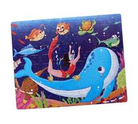 UPKOCH Puzzle Éducatif Papier pour Garçon Fille Ans de Puzzle Thème Monde Marin Apprentissage Préscolaire Développement des Compétences Manuelles et Logiques
