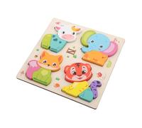 UPKOCH Puzzles Animaux Bois Jeu Association de Formes Montessori Jouet Apprentissage Interactif pour Motricité Fine et Développement Précoce