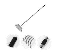 UPKOCH Râteau de Jardin Acier Inoxydable Réglable Dents Outil Multifonction pour Désherbage Nivelage et Aération Sol Robuste pour Pelouse et Culture Adapté à Tous