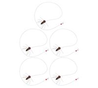 UPKOCH Recharge de Jouets Interactifs pour Chat en Plastique Forme Insecte Lot de 5 Pièces Design Réaliste pour Jeu D'intérieur et Enrichissement du Chaton