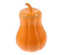 UPKOCH Récipient à Poivre Pot De Farine Bol De Bonbons Jack o Lantern Pot Mason Bocaux Créatifs Pot De Grains De Café Bonbonnière Pour Bureau Pot De Soja Stand De Thé Miniature Céramique