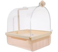 UPKOCH Récipient pour Perroquet Et Oiseaux Bain Automatique Suspendu Récipient De Bain pour Cage pour Petits Et Moyens Oiseaux