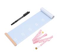 UPKOCH Règle De Mesure De Hauteur Murale Toile Cartoon Pour Garçon Fille Règle De Croissance Bleu Avec Éléments Pour Décoration Et Suivi Croissance Des Garçon Fille