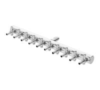 UPKOCH Répartiteur de Débit Air Aquarium Acier Inoxydable Voies Vanne Réglable à Contrôleur de Flux avec Levier pour Pompe à Air