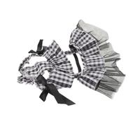 UPKOCH Robe pour Chien à Carreaux Et Tulle Vêtements De Fête pour Animaux De Compagnie Tenue Chic pour Anniversaires Et Mariages