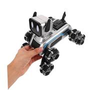 UPKOCH Robot Chien Intelligent Transformable à Commande Gestuelle pour Garçon Fille Animal Robotique Interactif Télécommandé à Roues Électrique Éducatif et Ludique