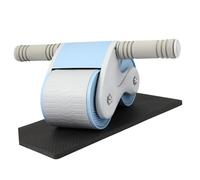 UPKOCH Roue Abdominale Automatique avec Rebond Support Téléphone et Tapis Genoux Antidérapant Double Roues Larges Stables pour Entraînement Musculaire Complet Couleur Couleur Aléatoire