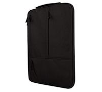 UPKOCH Sacoche à Main Noire pour Ordinateur Portable 13 Pouces, Air | Protection 360 Degrés Chocs et Chutes, Poche Intégrée, Terylene, Deux Poches Latérales
