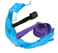 UPKOCH Sangle de Yoga Extensible Coton Durable avec Boucle Métallique Ajustable pour Étirements et Fitness et Portable Profond