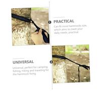 UPKOCH Sangles pour Hamac et Balançoire Suspendre Extérieure, Kit 2M Mousquetons Noirs en Acier, Fixation sans Perçage, Résistantes aux Intempéries et Ajustables pour Arbres