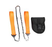 UPKOCH Scie à Chaîne Portable pour Camping et Survie Plein Air Outil de Coupe à Main Orange avec Étui de Rangement pour Élagage Chasse et Exploration Forêt