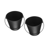 UPKOCH Seau en Métal Poignée pour Barbecue 2pcs 8x10.5x12cm Seau à Graisse Collecte Design Moderne