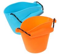 UPKOCH Seau en Silicone Pliable Lot de 2 pour Garçon et Filles Seaux de Plage Portables Jouets de Sable Pliables et Multifonctionnels Taille pour Petits Utilisation Extérieure et Plage