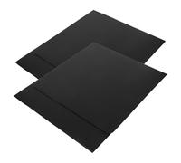 UPKOCH Séparateurs de Bureau Noirs en PP, Lot de 2, Trois Panneaux | Outil, Structure Autoportante, pour Tablettes et Ordinateurs Portables, Salles D'examen et Bureaux