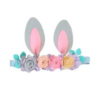 UPKOCH Serre-tête Oreilles De Lapin Pour Garçon Pour Fille Accessoire De Cheveux Fleuri Pour Garçon Pour Fille Pour Pâques Et Photos